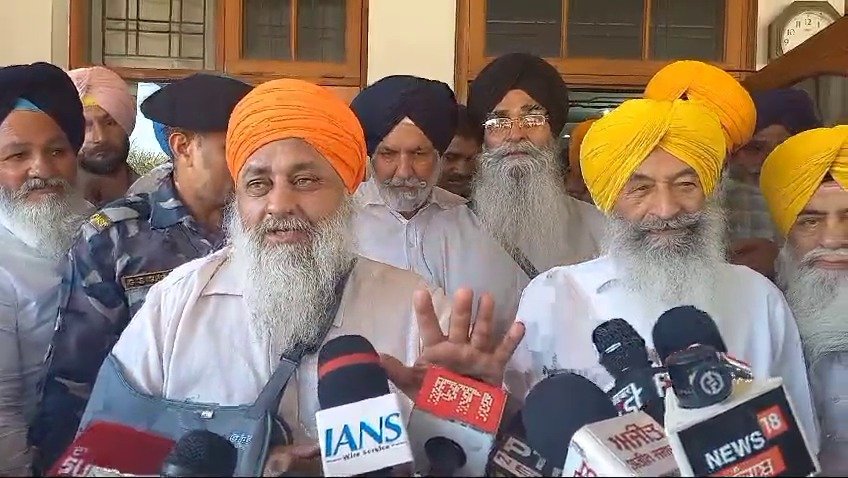 sukhbir badal with harjinder dhami
