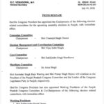 Congress list