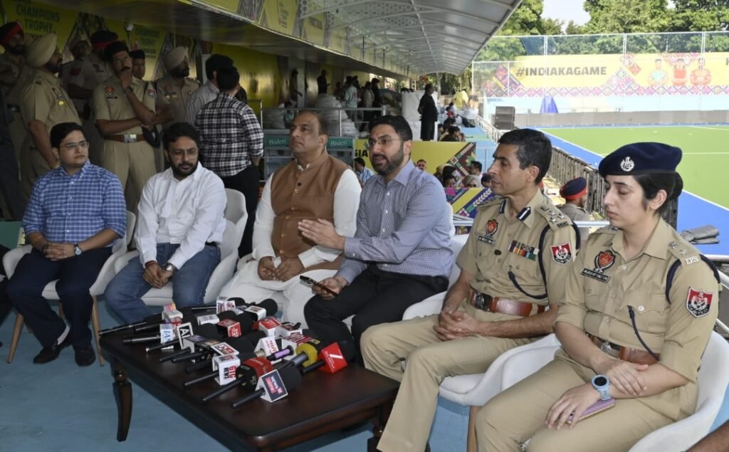 अंतरराष्ट्रीय हॉकी टूर्नामेंट की तैयारियों पर अधिकारियों ने की प्रेस कॉन्फ्रेंस